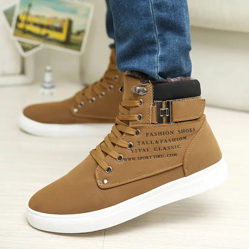 Hot Men Shoes Fashion Warm Fur Winter Men Boots